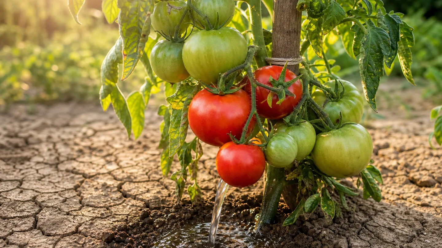 Canicule au potager : le geste à faire le matin pour sauver vos tomates sans gaspiller d’eau